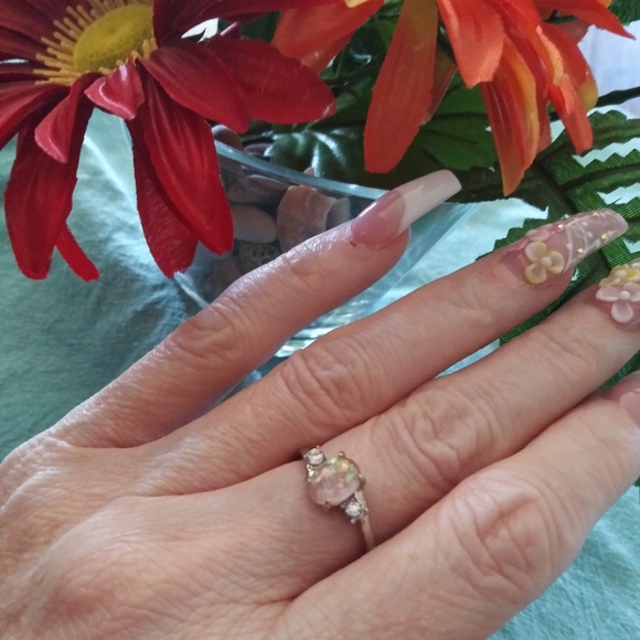 Natural Gemstone Opal Ring - Picture 4 of 7